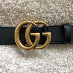 Gucci GG Marmont Leather Belt - Size 90